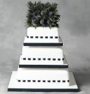 Contemporary Thistle Wedding Cake