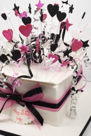 Exploding Parcel Hot Pink and Black