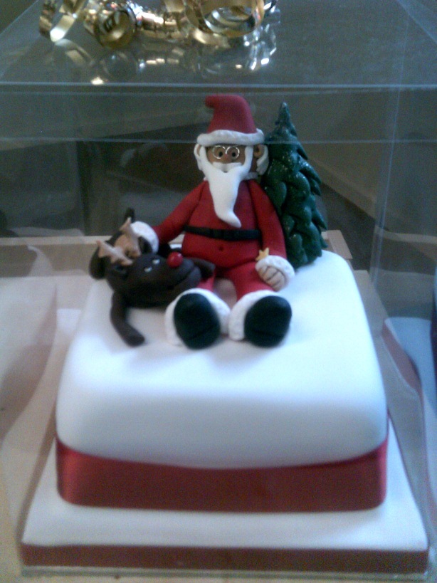 Santa with Rudolph