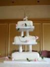 Pink and Petal Wedding Cake