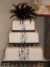Black n White Wedding Cake