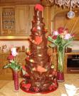 Coned Chocolate Wrap Wedding Cake